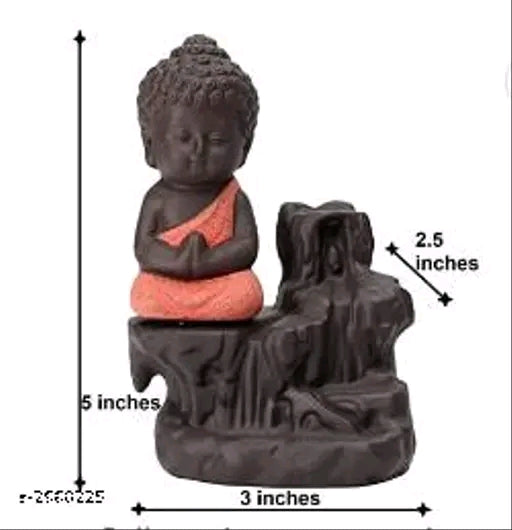 1 Piece Of Craft Back Flow Buddha Smoke Fountain