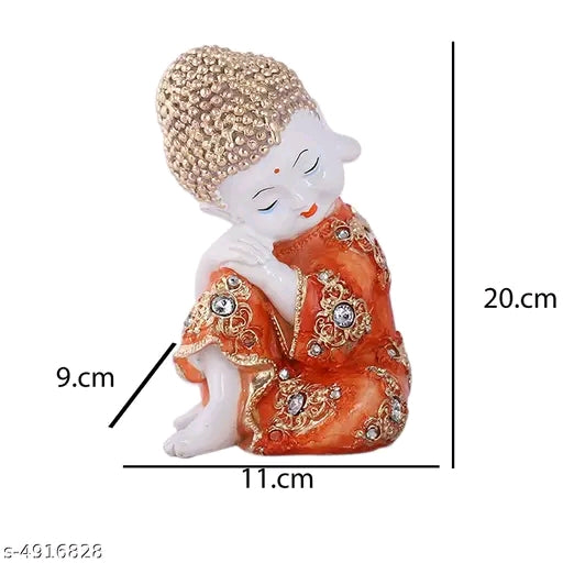 Twin Serenity Buddha Statue Set